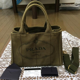 PRADA - プラダ カナパS カーキ Gカード付の通販 by キラキラ ...
