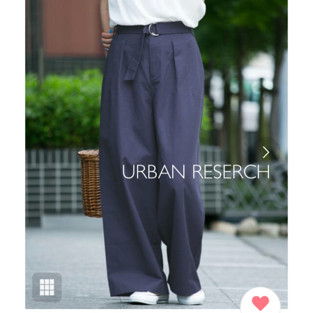 URBAN RESEARCH(アーバンリサーチ)のURBAN RESERCH サニーレーベル リネンワイドパンツ ベルト付き レディースのパンツ(カジュアルパンツ)の商品写真