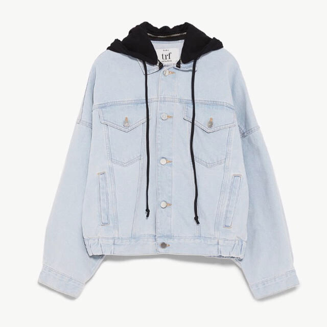 ZARA - 新品☆ZARA trf ザラ フード付きデニムジャケット G ZARA - 新品☆ZARA trf ザラ フード付きデニムジャケット G