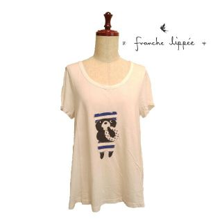 フランシュリッペ(franche lippee)の❪値下げしました❫❪美品❫フランシュリッペ　くま　白tee(Tシャツ(半袖/袖なし))