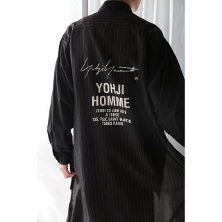 ヨウジヤマモト(Yohji Yamamoto)の【yohji yamamoto】A-スタッフシャツA(BLACK/STRIPE)(シャツ)