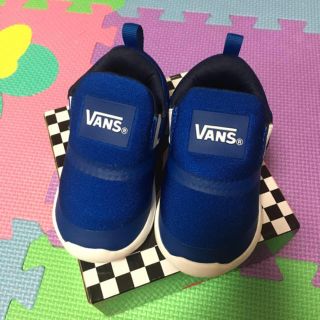 ヴァンズ(VANS)のVANS♡キッズ♡靴♡スリッポン♡青(スリッポン)