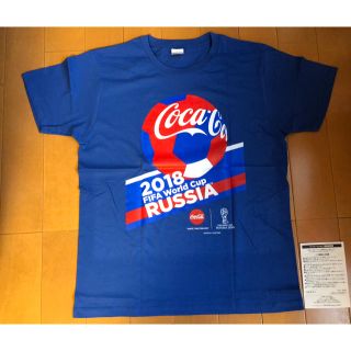 コカコーラ(コカ・コーラ)のコカコーラ ナンバーTシャツ  ブルー  1番  Lサイズ(Tシャツ/カットソー(半袖/袖なし))