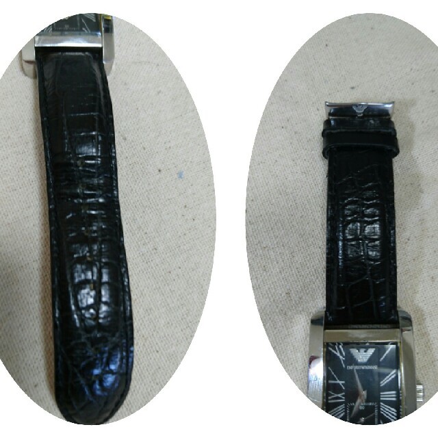 Armani(アルマーニ)のエンボリオアルマーニ時計、新品電池 メンズの時計(腕時計(アナログ))の商品写真