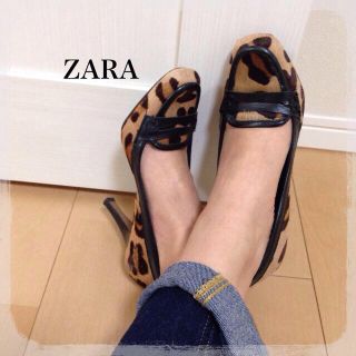 ザラ(ZARA)のZARA レオパード パンプス(ハイヒール/パンプス)