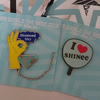 シャイニー(SHINee)の【最終お値下げ】SHINee バッジ 2種セット(K-POP/アジア)