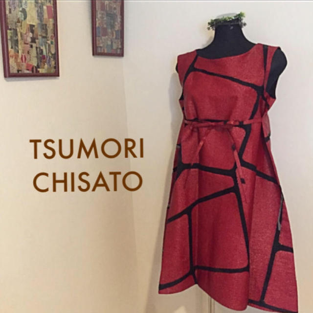 TSUMORI CHISATO(ツモリチサト)のTSUMORI CHISATOワンピース /Doriaハット2点おまとめ レディースのワンピース(ひざ丈ワンピース)の商品写真