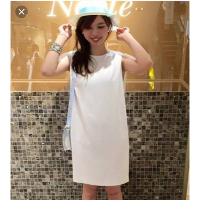 Noble(ノーブル)のさわ様専用♡NOBLE ノーブル ジョーゼットコクーン フロントベンツワンピース レディースのワンピース(ひざ丈ワンピース)の商品写真