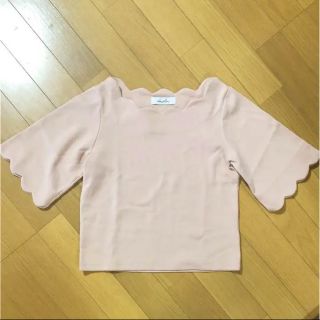 ダズリン(dazzlin)の美品♡dazzlin スカラップカットソー(カットソー(半袖/袖なし))