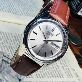 セイコー(SEIKO)の70’s Vint. セイコー アクタス 自動巻 OH済み シルバーダイヤル(腕時計(アナログ))