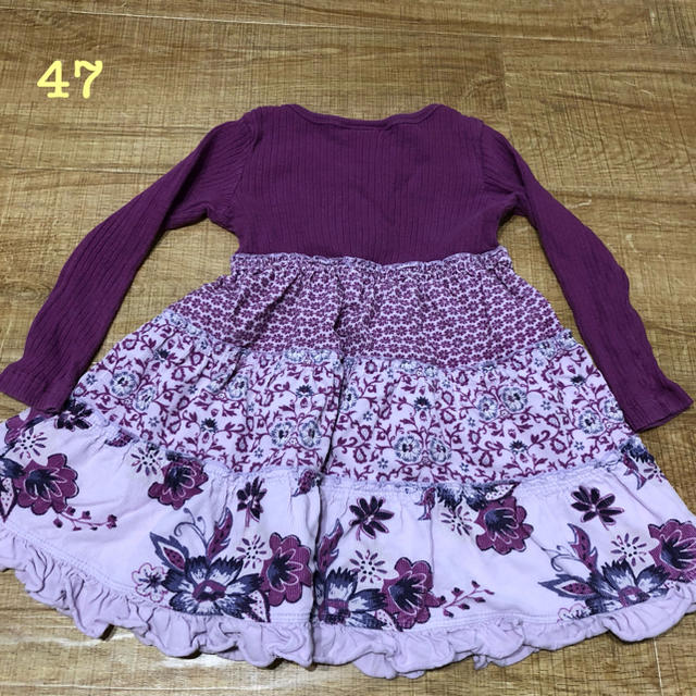 GAP Kids(ギャップキッズ)の47 naartjie パープルワンピース 3years キッズ/ベビー/マタニティのキッズ服女の子用(90cm~)(ワンピース)の商品写真