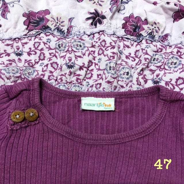 GAP Kids(ギャップキッズ)の47 naartjie パープルワンピース 3years キッズ/ベビー/マタニティのキッズ服女の子用(90cm~)(ワンピース)の商品写真