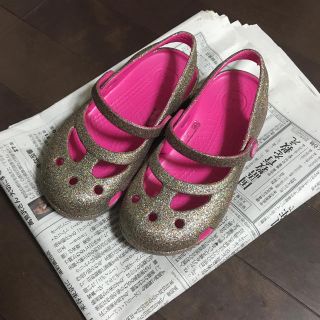 クロックス(crocs)の18㎝  クロックス　シャイナガールズ　C11　(サンダル)