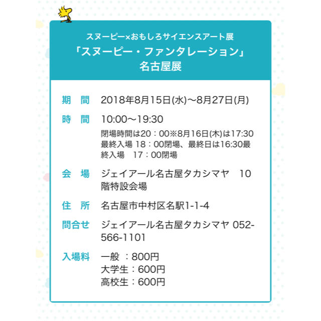 SNOOPY(スヌーピー)の【非売品】スヌーピーファンタレーション招待券 チケットの施設利用券(遊園地/テーマパーク)の商品写真