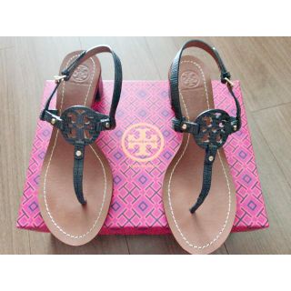 トリーバーチ(Tory Burch)の【美品 一度履いたのみ】トリーバーチ サンダル シューズ袋付(サンダル)