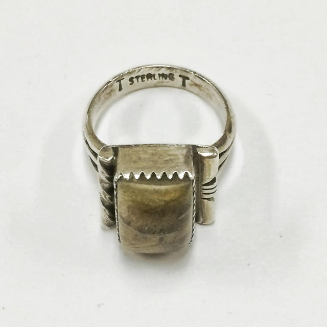 ネイティブインデアン ナバホ族 Florence Tahe シルバーリング メンズのアクセサリー(リング(指輪))の商品写真