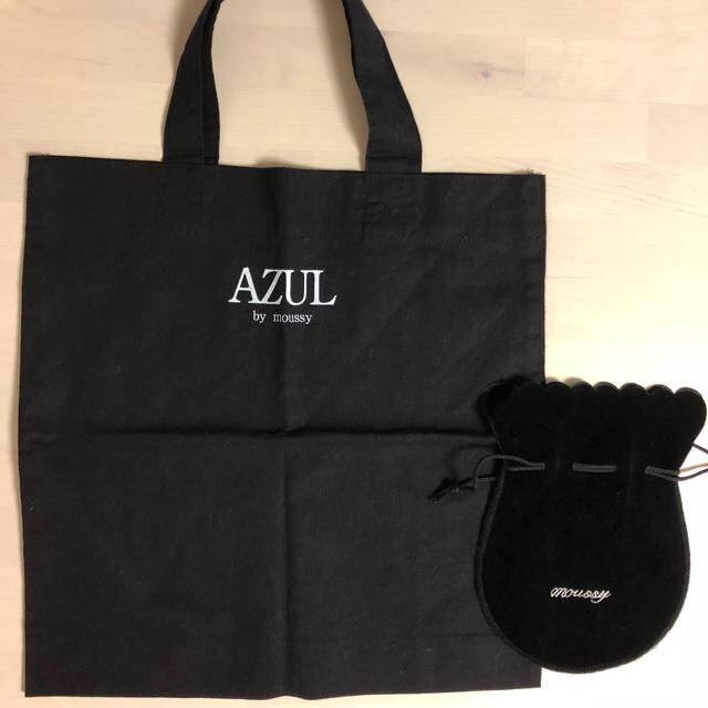 AZUL by moussy(アズールバイマウジー)のmoussyショップ袋☆巾着ポーチ レディースのバッグ(ショップ袋)の商品写真