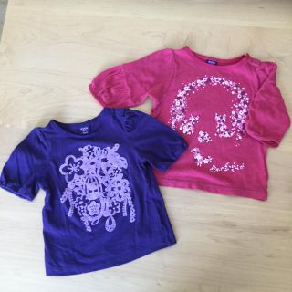 アナスイミニ(ANNA SUI mini)の【専用】アナスイミニ  Tシャツ 2枚セット 90(Tシャツ/カットソー)