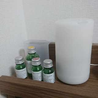 ムジルシリョウヒン(MUJI (無印良品))の無印良品　アロマディフューザー　アロマオイル4種類　加湿器　アロマ　間接照明(アロマディフューザー)