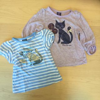 アナスイミニ(ANNA SUI mini)のアナスイミニ  Tシャツ2枚セット 90(Tシャツ/カットソー)