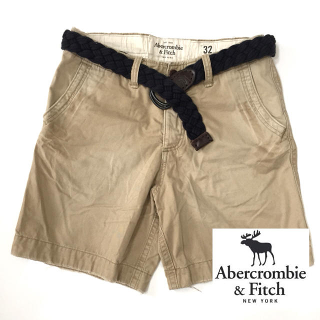 【美品】アバクロ メンズ ショートパンツ ベルト付き | フリマアプリ ラクマ