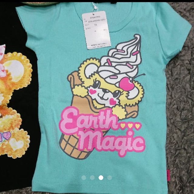 EARTHMAGIC(アースマジック)のちぃこ様専用✡﻿アースマジック トップス 帽子 120 キッズ/ベビー/マタニティのキッズ服女の子用(90cm~)(Tシャツ/カットソー)の商品写真