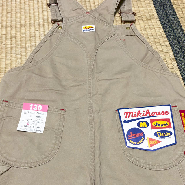 mikihouse(ミキハウス)のミキハウス★オーバーオール130cm★新品 キッズ/ベビー/マタニティのキッズ服男の子用(90cm~)(その他)の商品写真