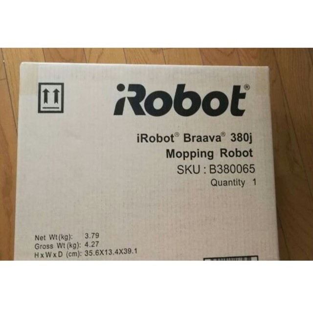 iRobot(アイロボット)の送料無料 新品 iRobot アイロボット 床ふきロボット ブラーバ 380j  スマホ/家電/カメラの生活家電(掃除機)の商品写真