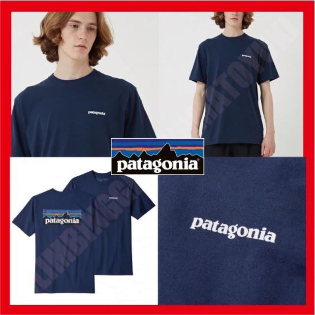 patagonia(パタゴニア)のパタゴニア patagonia S/S ロゴTシャツ サイズ：M　NAVY メンズのトップス(Tシャツ/カットソー(半袖/袖なし))の商品写真