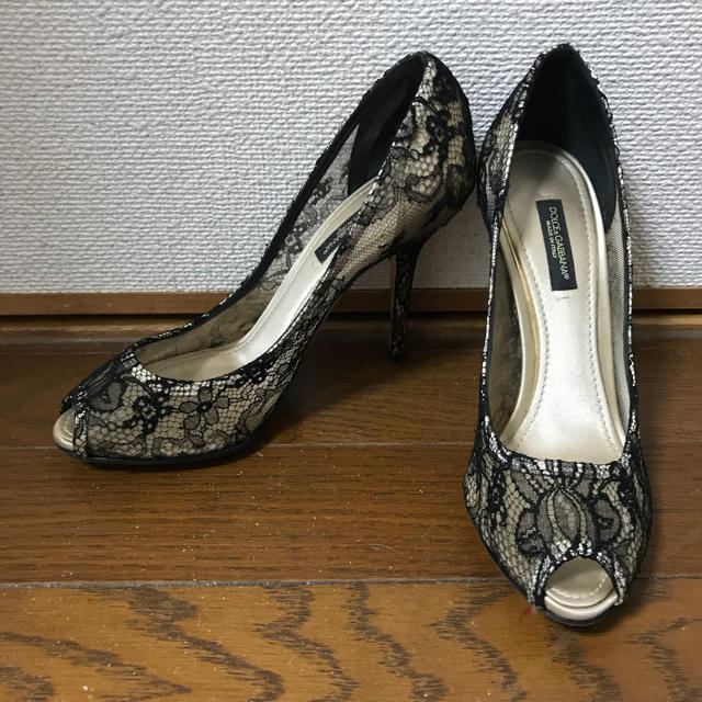 DOLCE&GABBANA レースヒール