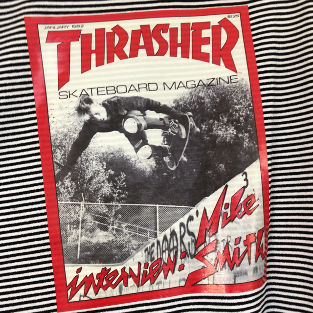 jouetie(ジュエティ)のTHRASHERボーダーロンT カットソー メンズのトップス(Tシャツ/カットソー(七分/長袖))の商品写真