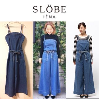 スローブイエナ(SLOBE IENA)の【SLOBE IENA】LE DENIM♡ベアトップオールインワン(オールインワン)