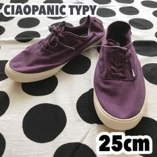 チャオパニックティピー(CIAOPANIC TYPY)の【CIAOPANIC TYPY】25cm・未使用キャンバススニーカー(スニーカー)