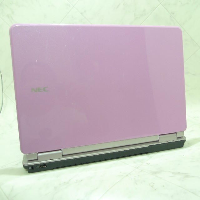 NEC(エヌイーシー)のNEC LaVie ピンク 無線 win 10 core i3 office スマホ/家電/カメラのPC/タブレット(ノートPC)の商品写真