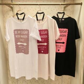 アンクルージュ(Ank Rouge)のAnk Rouge チョーカー付グリッターラメプリントBigT(Tシャツ(半袖/袖なし))