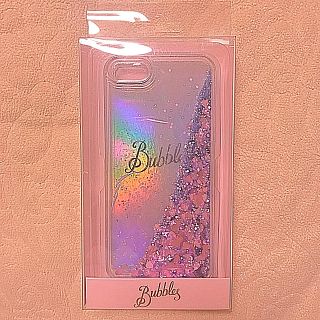 バブルス(Bubbles)のbubbles iPhoneケース ハート キラキラ ラメ パープル(iPhoneケース)