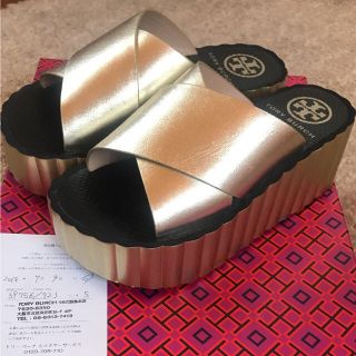 トリーバーチ(Tory Burch)のベル様専用 トリーバーチ scallopウェッジサンダル(サンダル)