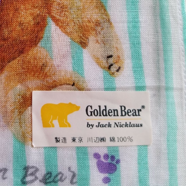 Golden Bear(ゴールデンベア)のテディベア ハンカチ レディースのファッション小物(ハンカチ)の商品写真