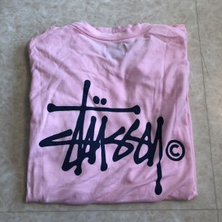 ステューシー(STUSSY)のSTUSSY ピンクtシャツ(Tシャツ(半袖/袖なし))