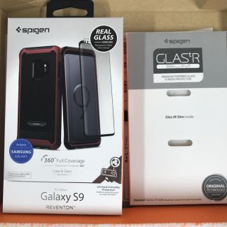 シュピゲン(Spigen)の新品未使用✨Galaxy S9 レヴェントン メタリックレッド(その他)