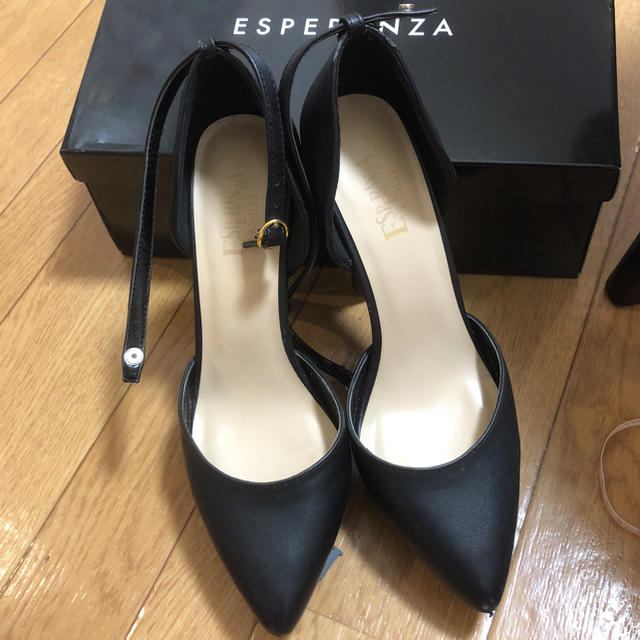 ESPERANZA(エスペランサ)のESPERANZA ストラップ付き ヒール レディースの靴/シューズ(ハイヒール/パンプス)の商品写真