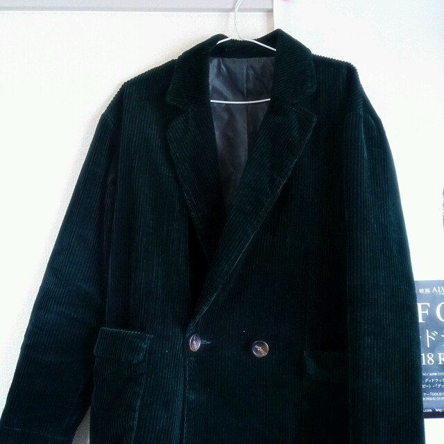 w closet(ダブルクローゼット)の深緑のコート レディースのジャケット/アウター(ダウンジャケット)の商品写真