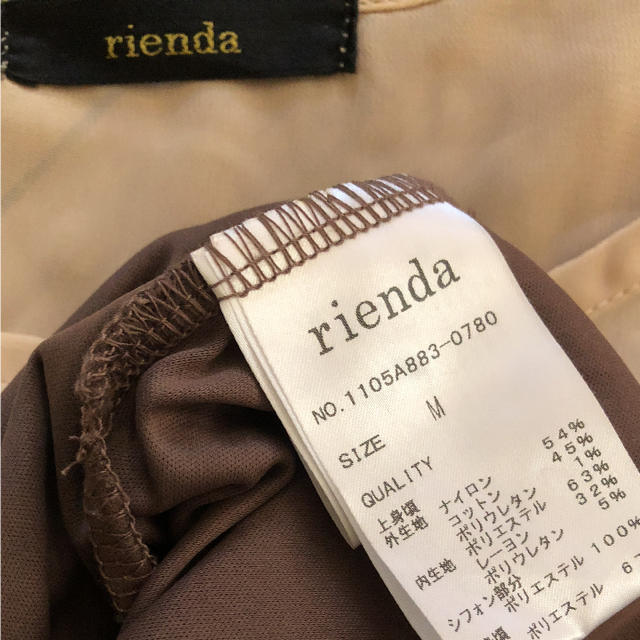 rienda(リエンダ)のrienda ワンピース レディースのワンピース(ミニワンピース)の商品写真