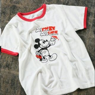 ローリーズファーム(LOWRYS FARM)のＭＩＣＫＥＹ＊リンガーＴ　こでぶさん専用(Tシャツ(半袖/袖なし))