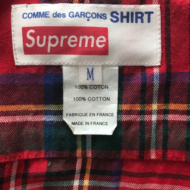 Supreme(シュプリーム)のsupreme comme des garcons shirts Mサイズ メンズのトップス(シャツ)の商品写真