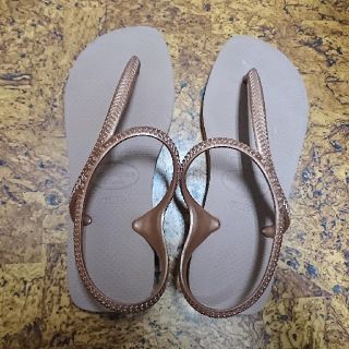 ハワイアナス(havaianas)のhavaianas＊ハワイアナス＊フラッシュアーバン＊ローズゴールド(サンダル)