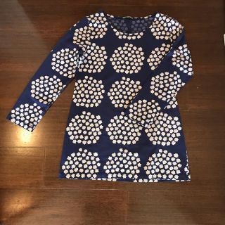 マリメッコ(marimekko)のmarimekko ♡ プケッティ チュニック カットソー ワンピース Ｔシャツ(カットソー(長袖/七分))