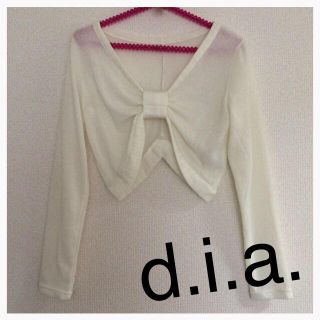 ダイア(d.i.a)のd.i.a. リボン型カーデトップス(カーディガン)