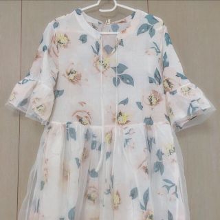 ザラ(ZARA)のチュニック 花柄(チュニック)