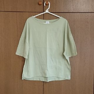 ユニクロ(UNIQLO)のにしみん様専用＊未使用＊夏色＊IGNIO＊コットン半袖ゆるTシャツ＊Mグリーン(Tシャツ(半袖/袖なし))